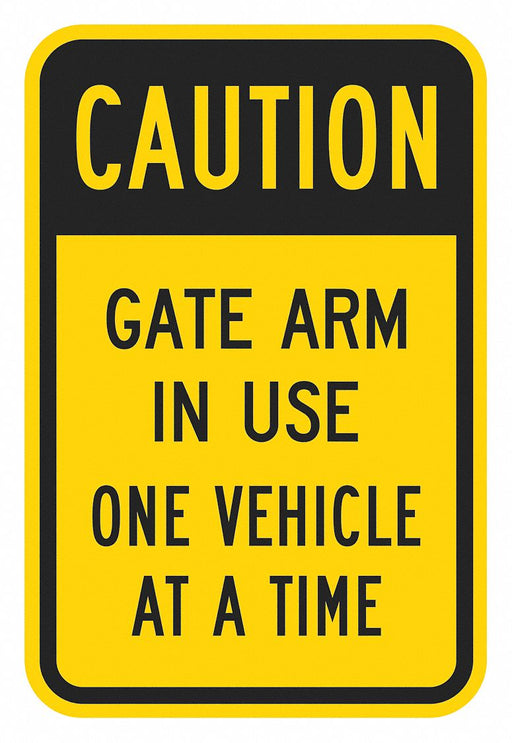 Parking Lot Gate Parking Sign 18 x 12 