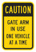 Parking Lot Gate Parking Sign 18 x 12 
