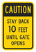 Rflctv Gate Caution Sign 18x12in Alum