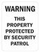 Rflctv Surveillance Warning Sign 18x12in