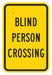 Traffic Sign 18 in x 12 in Yellow