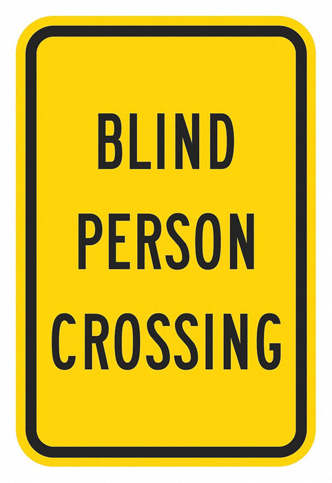 Traffic Sign 18 in x 12 in Yellow