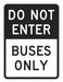 Traffic Sign 18 in x 12 in White