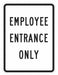 Rflctv Employee Visitor Sign 18x12in Alu