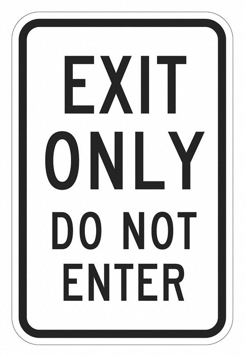Exit Sign For Parking Lots 18 x 12 