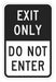 Exit Sign For Parking Lots 18 x 12 