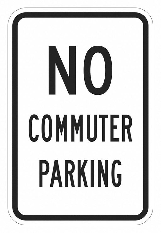 No Commuter Parking Sign 18 x 12 