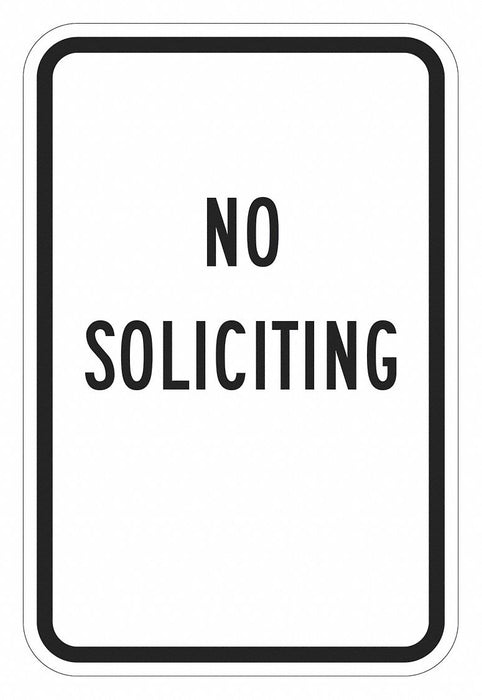 Rflctv No Trespassing Sign 18x12in Alum