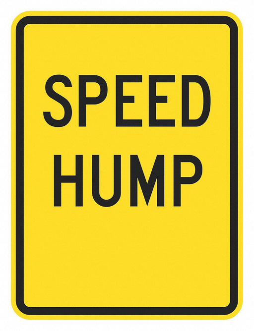 Traffic Sign 18 in x 12 in Yellow