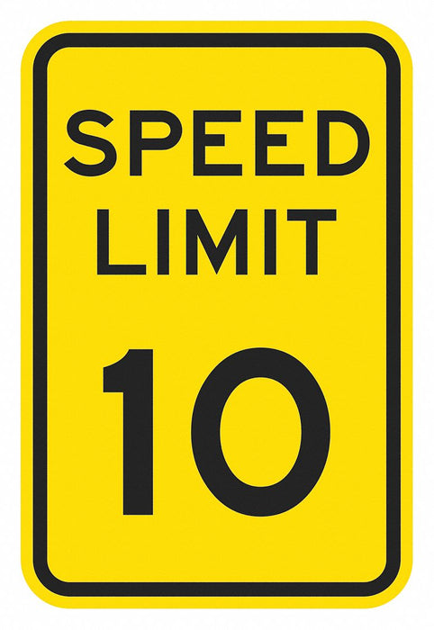 Traffic Sign 24 in x 18 in Yellow