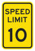 Speed Limit Warning Traffic Sign 18 x12 