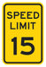 Traffic Sign 24 in x 18 in Yellow
