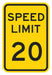 Traffic Sign 18 in x 12 in Yellow