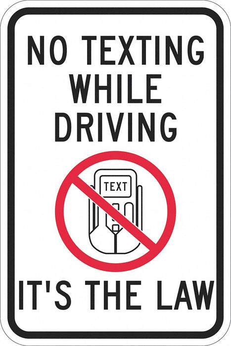 Facility Sign 18 in x 12 in White