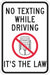 Facility Sign 18 in x 12 in White