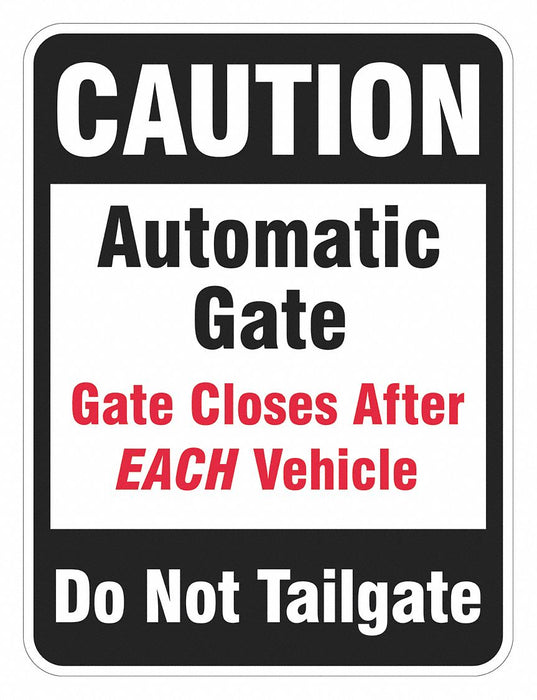 Parking Lot Gate Parking Sign 18 x 12 