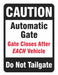 Parking Lot Gate Parking Sign 18 x 12 
