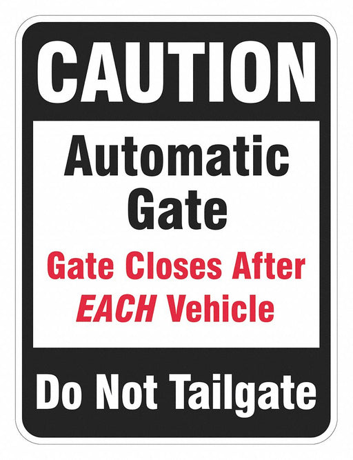 Parking Lot Gate Parking Sign 18 x 12 