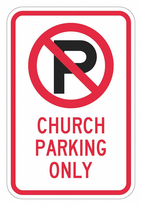 Church Parking Sign 18 x 12 