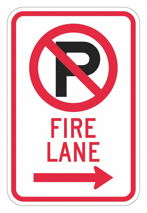 Fire Lane Parking Sign 18 x 12 