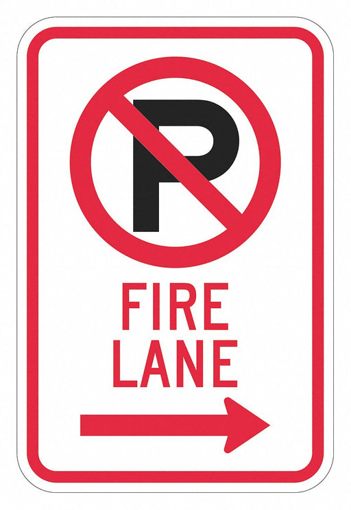 Fire Lane Parking Sign 18 x 12 