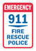 Facility Sign 18 in x 12 in Aluminum
