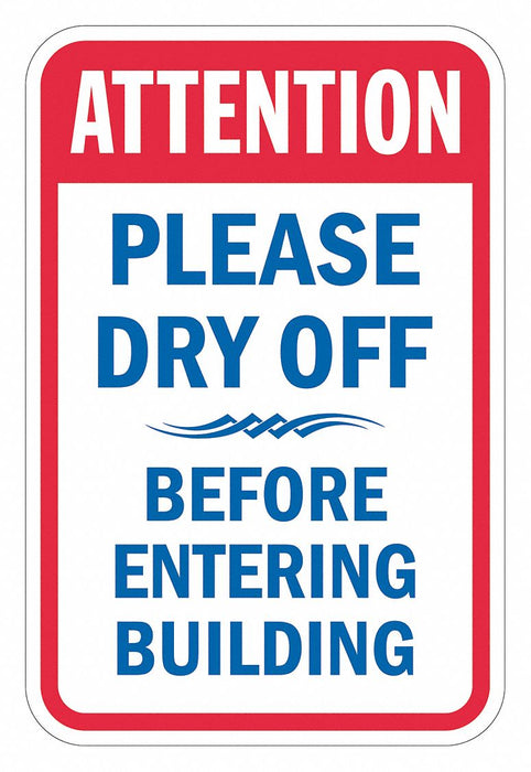 Accdent Prevntion Attention Sign 18x12in