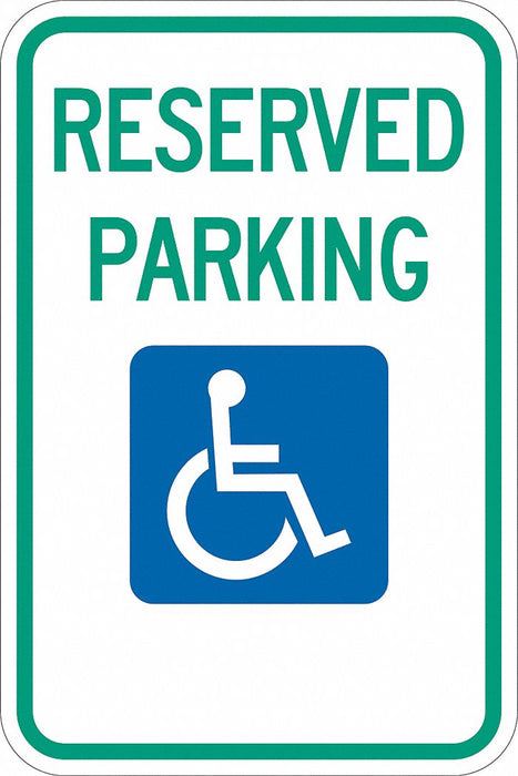 Reserved Parking Parking Sign 18 x 12 
