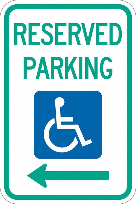 Reserved Parking Parking Sign 18 x 12 