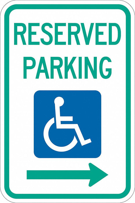 Reserved Parking Parking Sign 18 x 12 