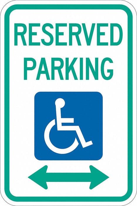 Reserved Parking Parking Sign 18 x 12 