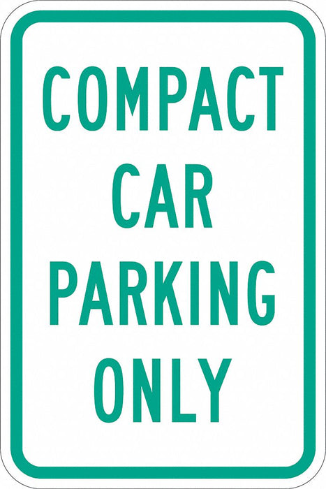 Compact Car Parking Sign 18 x 12 