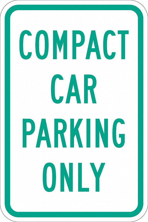 Compact Car Parking Sign 18 x 12 