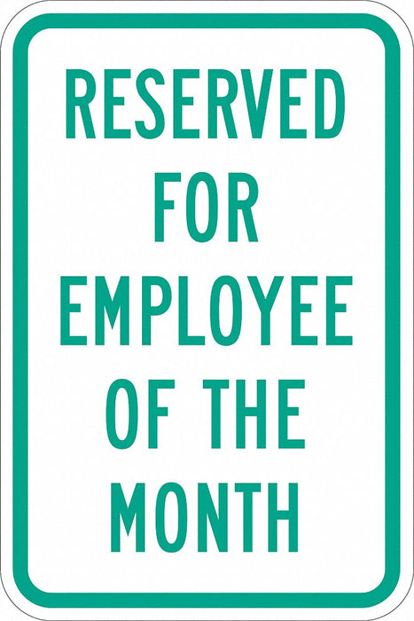Employee Parking Sign 18 x 12 