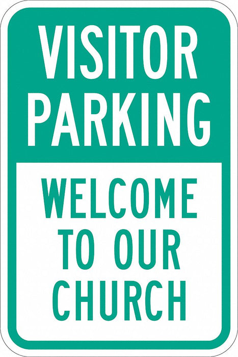 Church Parking Sign 18 x 12 