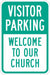 Church Parking Sign 18 x 12 