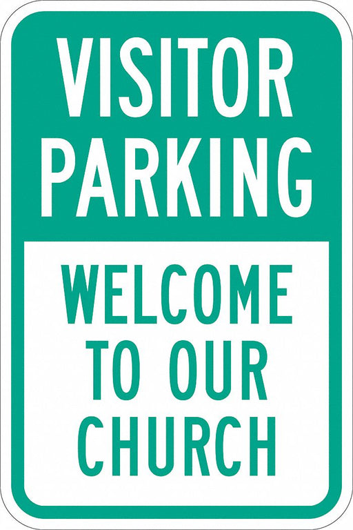 Church Parking Sign 18 x 12 