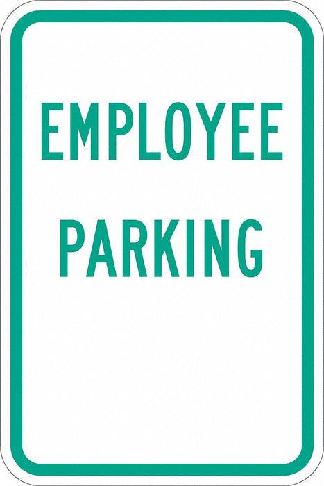 Employee Parking Sign 18 x 12 