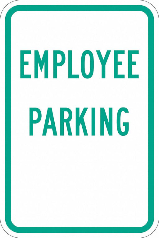 Employee Parking Sign 18 x 12 