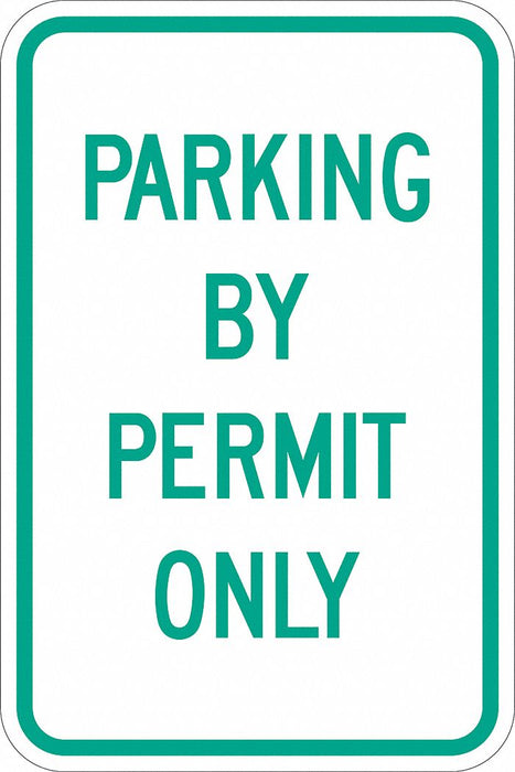 Permit Parking Sign 18 x 12 