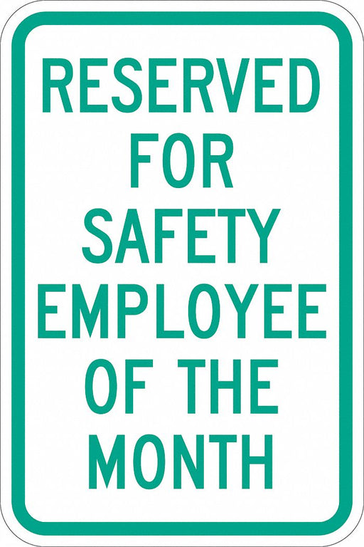 Employee Parking Sign 18 x 12 