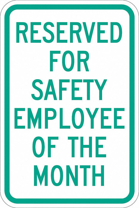 Employee Parking Sign 18 x 12 