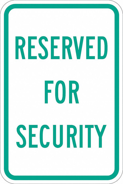 Security Parking Sign 18 x 12 