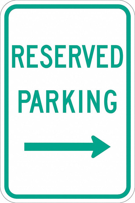 Reserved Parking Sign 18 x 12 