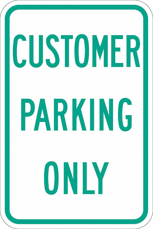 Customer Parking Sign 18 x 12 