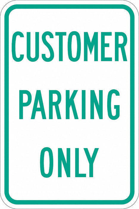 Customer Parking Sign 18 x 12 