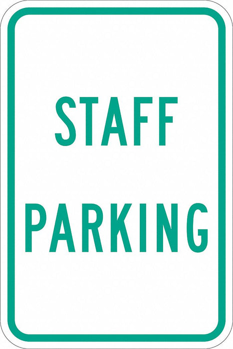 Staff Parking Sign 18 x 12 