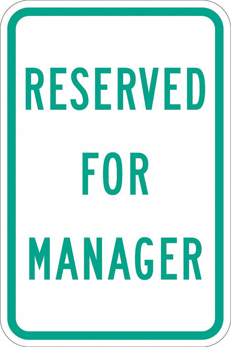 Employee Parking Sign 18 x 12 