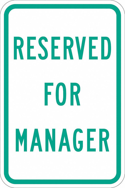 Employee Parking Sign 18 x 12 