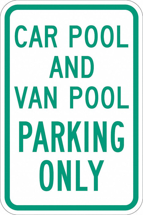Car Pool Parking Sign 18 x 12 